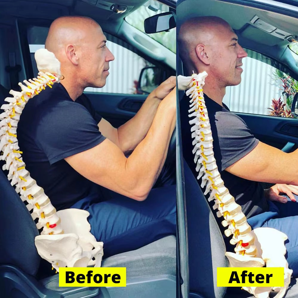 راحة فورية أثناء القيادة – وسادة دعم الرقبة والظهر